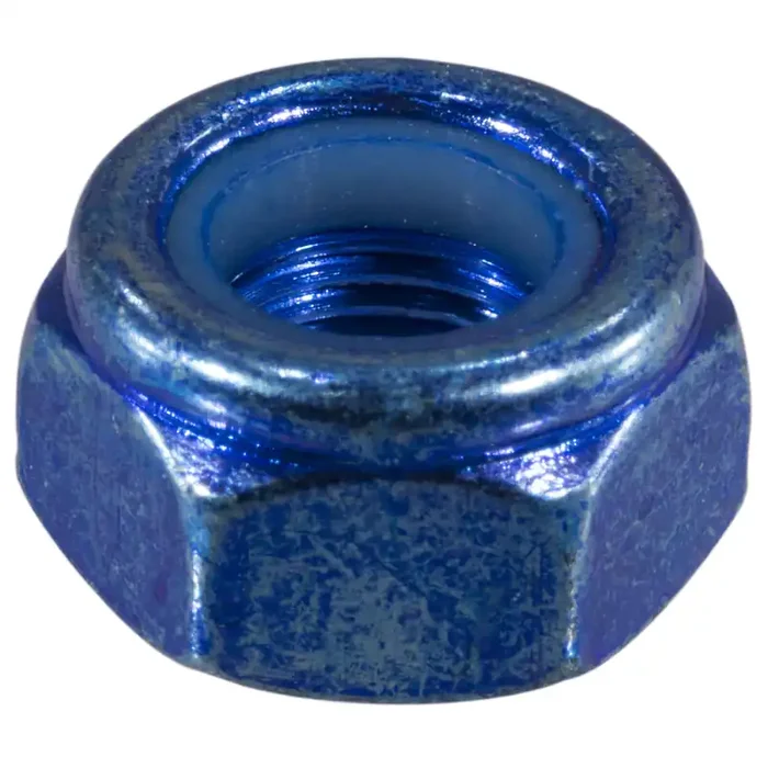 10mm-1.0 Zinc Plated Class 8 Steel Extra Fine Thread Nylon Insert Lock Nuts