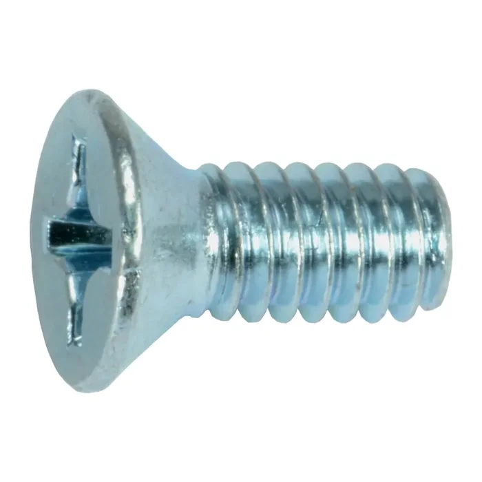 12-24 x 1/2″ Zinc Plated Steel Coarse Thread Phillips Flat Head Machine Screws
