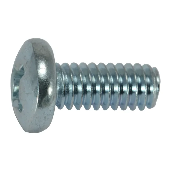 12-24 x 1/2″ Zinc Plated Steel Coarse Thread Phillips Pan Head Machine Screws
