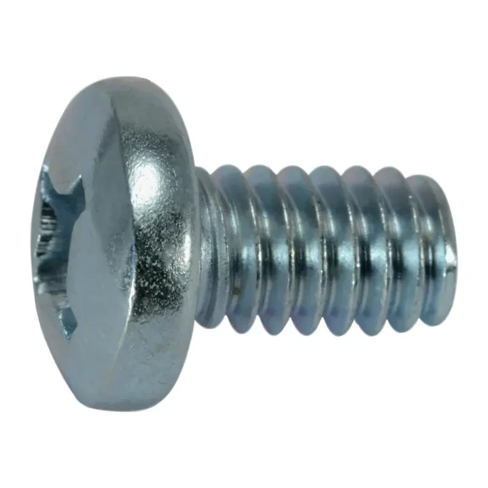 12-24 x 3/8″ Zinc Plated Steel Coarse Thread Phillips Pan Head Machine Screws