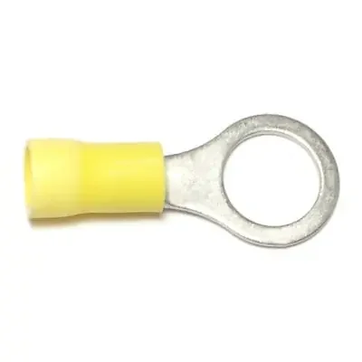 12 WG to 10 WG x 3/8″ Insulated Ring Terminals