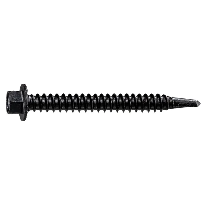12 x 2″ Brown Ruspert Coated Steel Hex Washer Head Self-Drilling Screws