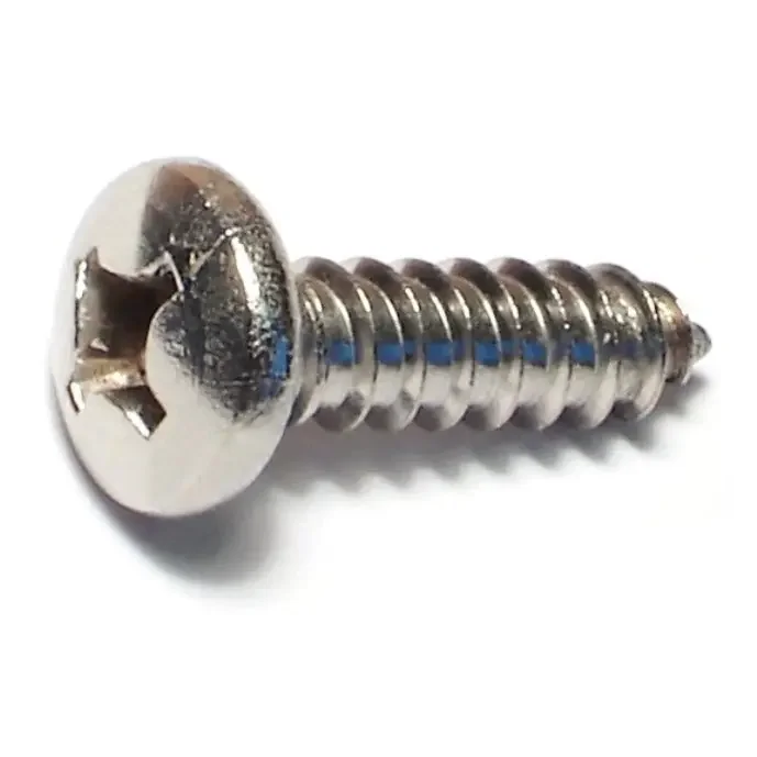 12 x 3/4″ 18-8 Stainless Steel Phillips Pan Head Sheet Metal Screws
