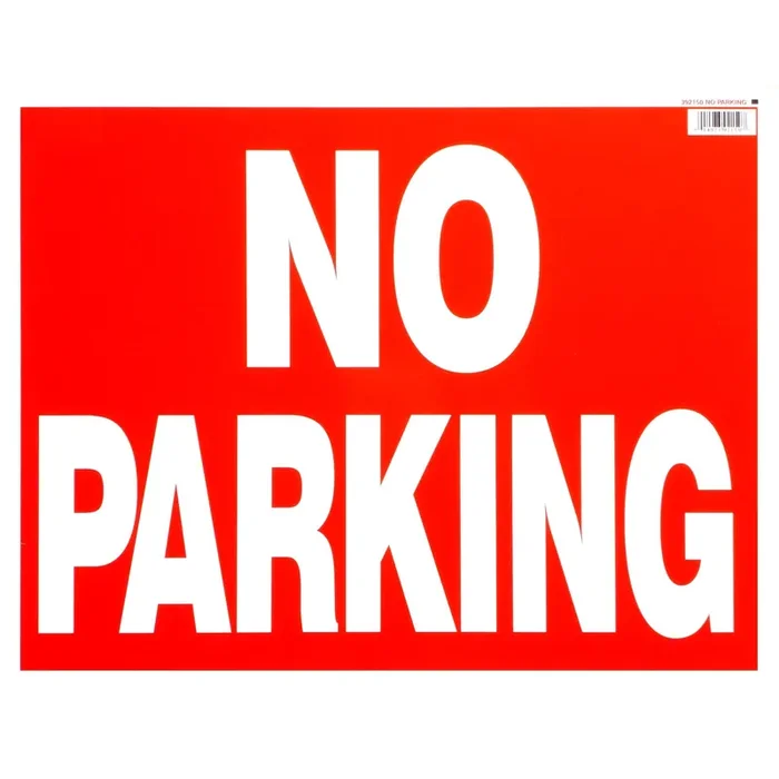 14″ x 18″ Styrene Plastic “No Parking” Signs