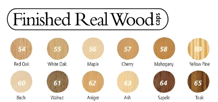 14mm Finished Wood Adh Cap RED OAK by FASTCAP