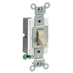 15A Toggle Light Switch Leviton Commercial Spec Grade – Ivory