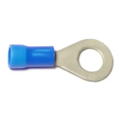 16 WG to 14 WG x 1/4″ Insulated Ring Terminals