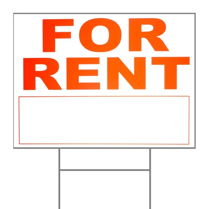 18″ x 24″ Plastic “For Rent” Signs