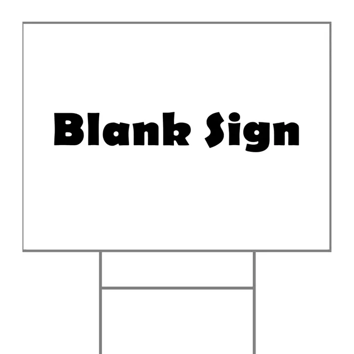 18″ x 24″ Plastic Blank Signs