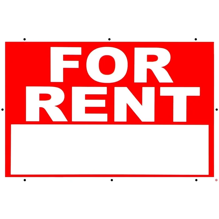 18″ x 24″ Styrene Plastic “For Rent” Signs