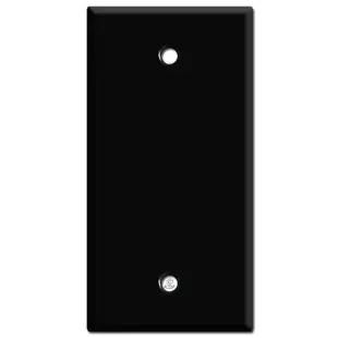 2.25″ Narrow Blank Wall Switch Plate – Black