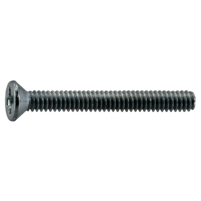 2-56 x 3/4″ Zinc Plated Steel Coarse Thread Phillips Flat Head Machine Screws