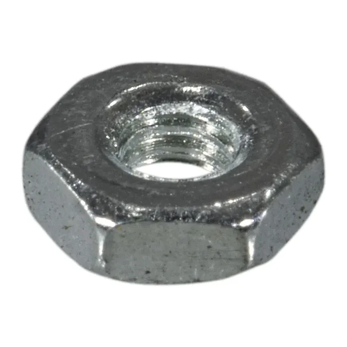 2-56 Zinc Plated Grade 2 Steel Coarse Thread Hex Machine Screw Nuts