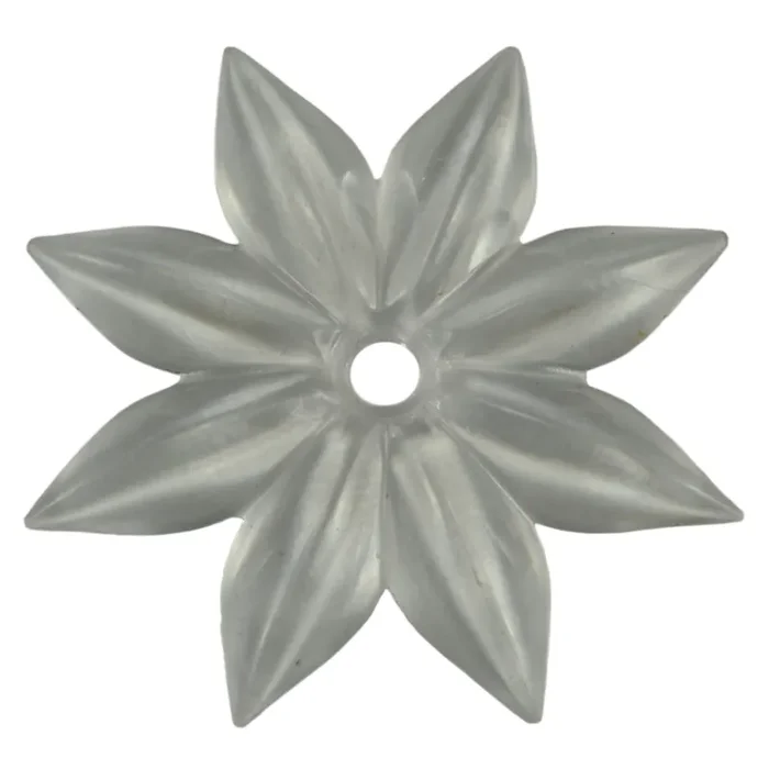 2″ Clear Plastic Rosette Mirror Hardware