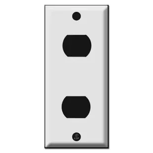 2″ Narrow Despard Switch Plates for Two Stacked Devices