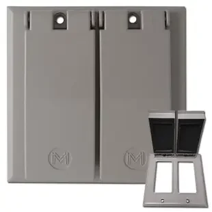 2 Decor Outdoor Wall Plate Covers for Wet Locations