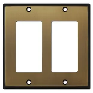 2 Decora Switch Plate – Antique Brass