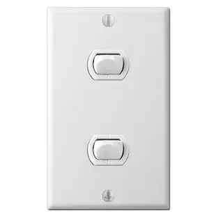 2 Despard Low Voltage Switch Plate Set – White