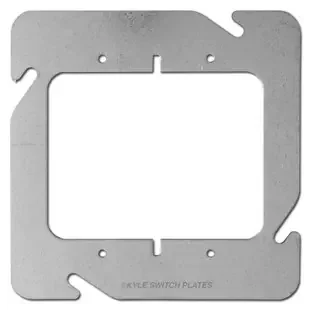 2 Device Plaster Ring for 4-11/16″ Square Electrical Box
