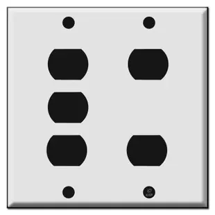2-Gang 5-Despard Switch Wall Plates