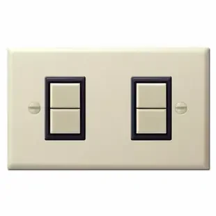 2 GE Low Voltage Wall Switches & Cover Plate Sets – Ivory