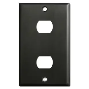 2 Space Despard Switch Plate Covers – Dark Bronze