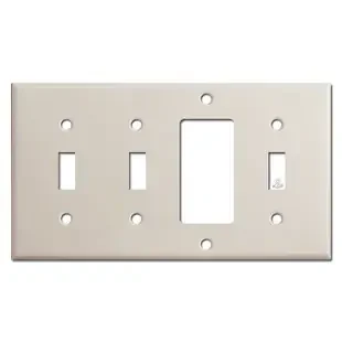 2 Toggle Decora Toggle Electrical Wall Plate – Light Almond