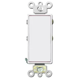 20 Amp 4-Way Quiet Rocker Switch Leviton Decora – White