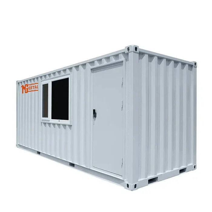 20’ Custom Built Steel Container Office, Working Area & Manager’s Office, 1 Leather Office Chair, 3 Ergonomic Office Chairs, TMG-SCO20