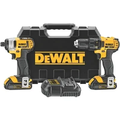 20V MAX* Cordless Combo Kit, DCD780 1/2 in Drill/Driver; DCF885 1/4 in Impact Driver