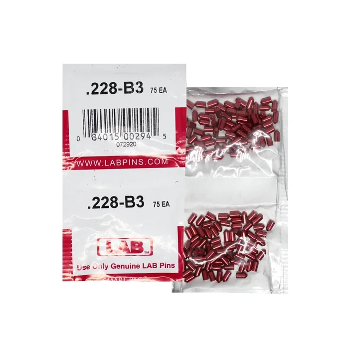 .228 Bottom Pin – Color-Coded Brass Alloy, Smart Pack of 150 Pins
