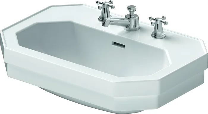 23-5/8 in. Wall Mount or Pedestal Specialty Ceramic Bathroom Sink in White – Duravit