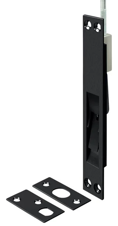 24″ Extension Flush Bolt Solid Brass Black Finish – Deltana