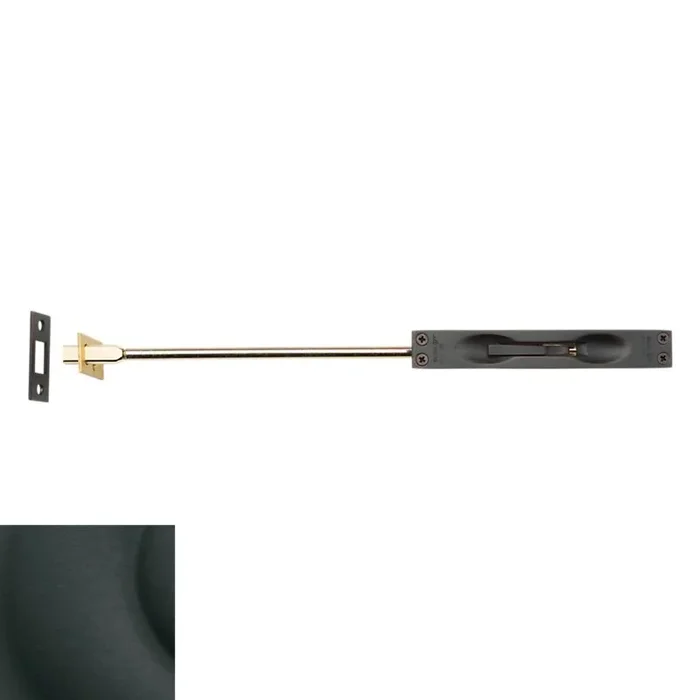 24″ Flush Bolt Satin Black Finish by Baldwin Estate