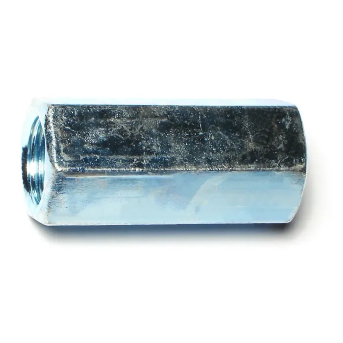 3/4″-16 x 2-1/4″ Zinc Plated Steel Fine Thread Rod Coupling Nuts