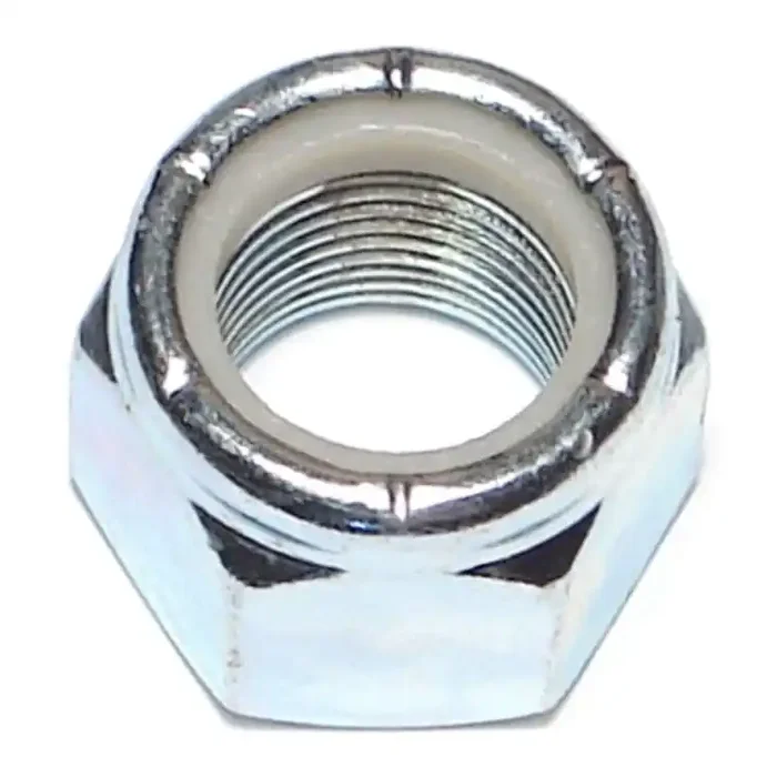 3/4″-16 Zinc Plated Grade 2 Steel Fine Thread Nylon Insert Lock Nuts