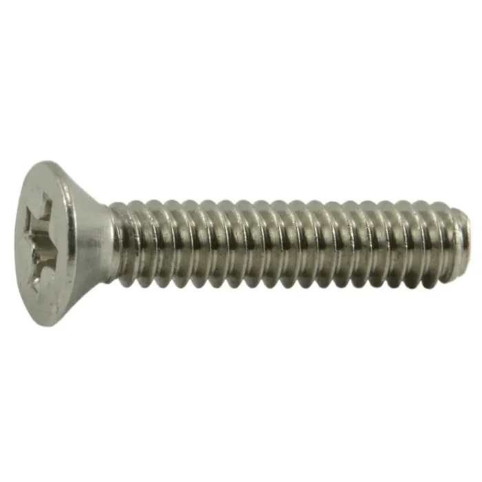 3-48 x 1/2″ 18-8 Stainless Steel Coarse Thread Phillips Flat Head Machine Screws
