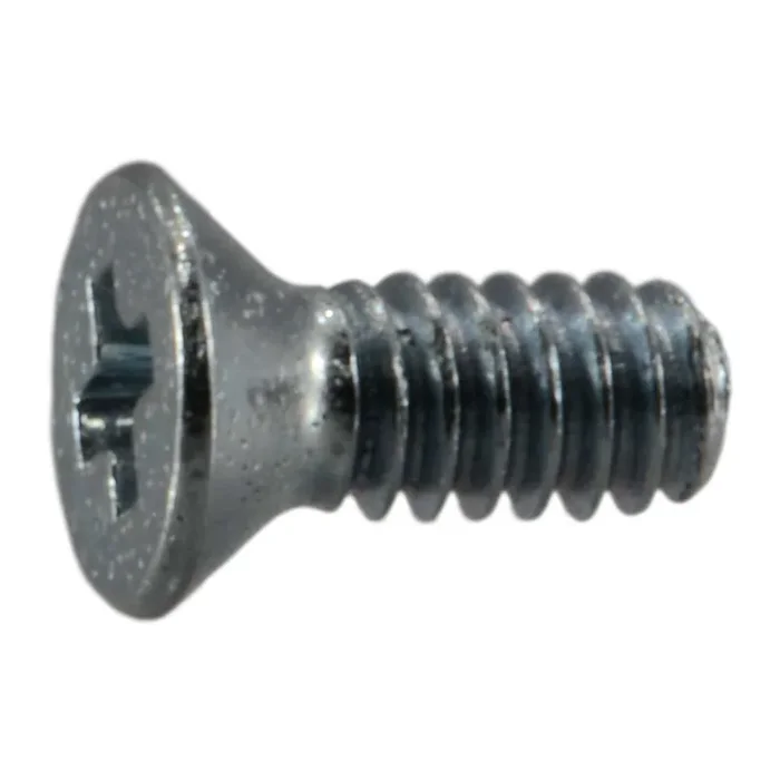 3-48 x 1/4″ Zinc Plated Steel Coarse Thread Phillips Flat Head Machine Screws