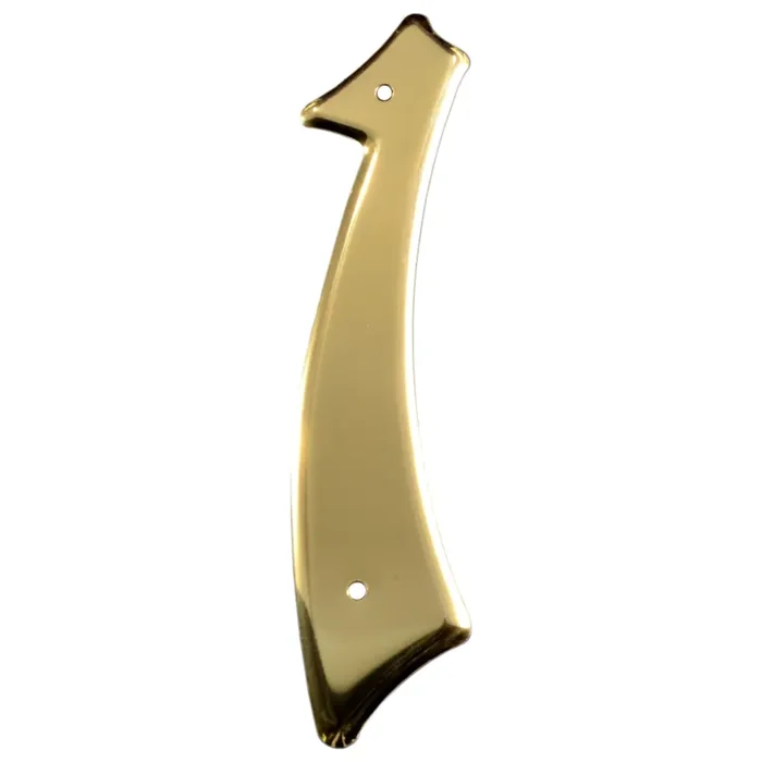 3.75″ – 1 Brass Colored Aluminum House Numbers