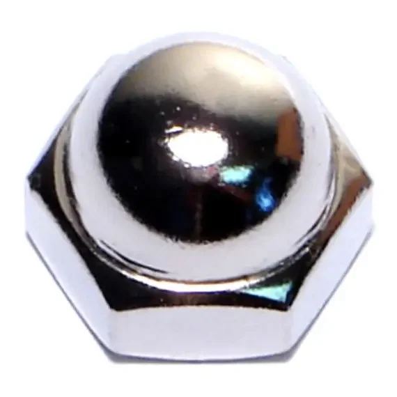 3/8″-16 Nickel Plated Steel Coarse Thread Acorn Cap Nuts