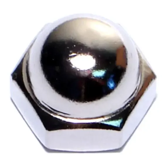 3/8″-16 Nickel Plated Steel Coarse Thread Acorn Cap Nuts