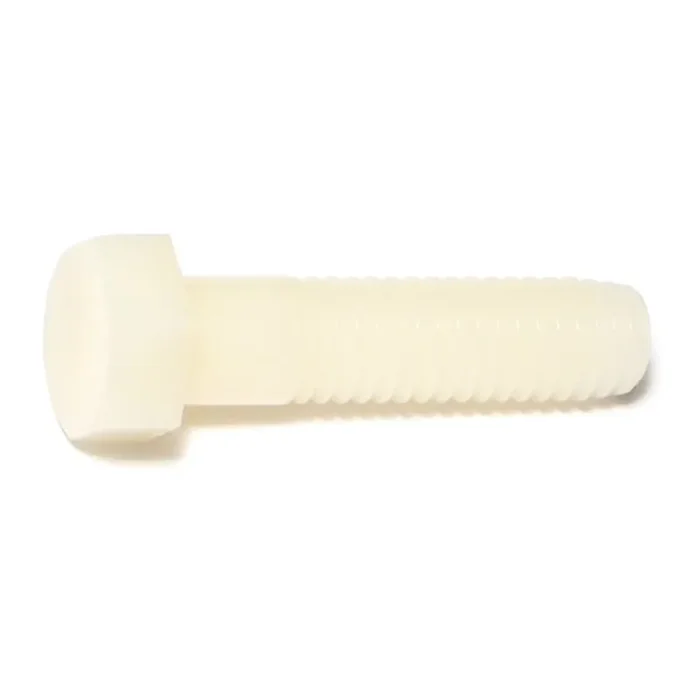 3/8″-16 x 1-1/2″ Nylon Plastic Coarse Thread Hex Bolts