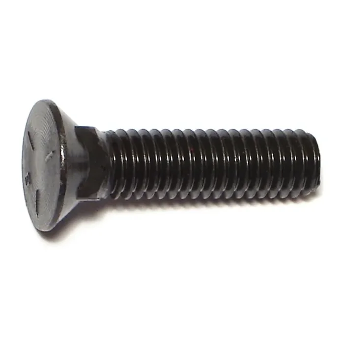 3/8″-16 x 1-1/2″ Plain Grade 5 Steel Coarse Thread Flat Head Plow Bolts