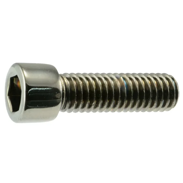 3/8″-16 x 1-1/4″ Black Chrome Plated Steel Coarse Thread Smooth Socket Cap Screws