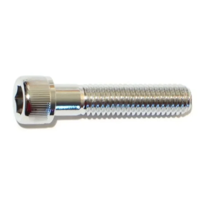 3/8″-16 x 1-3/4″ Chrome Plated Grade 8 Steel Coarse Thread Knurled Socket Cap Screws