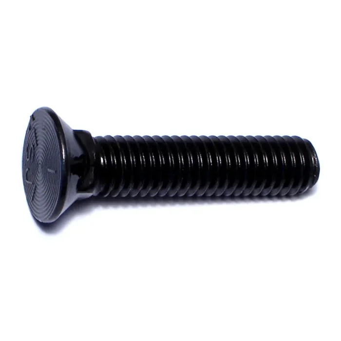 3/8″-16 x 1-3/4″ Plain Grade 5 Steel Coarse Thread Flat Head Plow Bolts