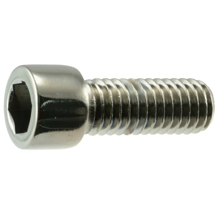 3/8″-16 x 1″ Black Chrome Plated Steel Coarse Thread Smooth Socket Cap Screws