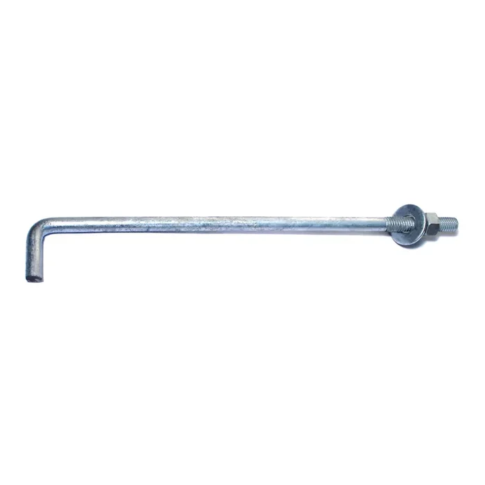 3/8″-16 x 10″ Hot Dip Galvanized Steel Coarse Thread Anchor Bolts