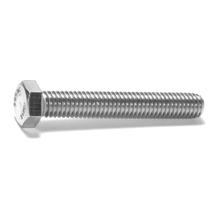 3/8″-16 x 2-1/2″ 18-8 Stainless Steel Coarse Full Thread Hex Head Tap Bolts