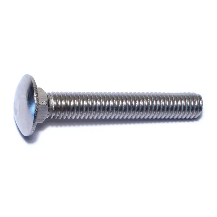 3/8″-16 x 2-1/2″ 18-8 Stainless Steel Coarse Thread Carriage Bolts